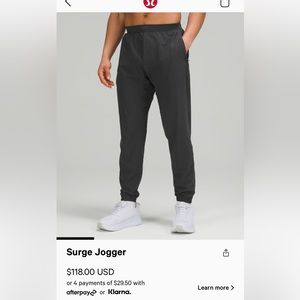 Lululemon Surge Joggers, Standard Length
